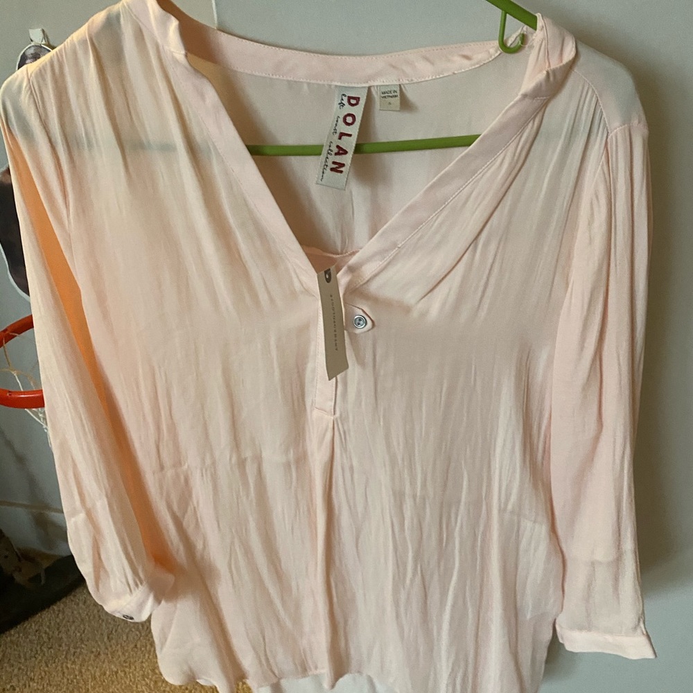 Pale pink Dolan shirt from anthropology.Brand new